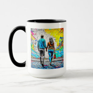 Caneca Amor Personalizado Muito   Mãos Casais