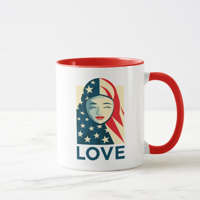Caneca Amor| Refugiados muçulmanos (Direita)