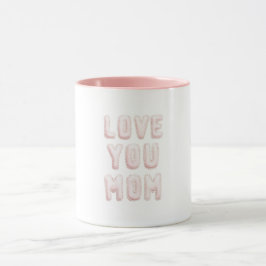 Caneca Amor Rosa Você Mãe Dia das Mães