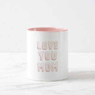 Caneca Amor Rosa Você Mãe Dia das Mães