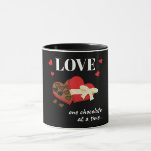 Caneca Amor Um Chocolate por Vez Engraçado