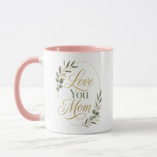 Caneca Amor Você Mamãe Botânica Personalizada