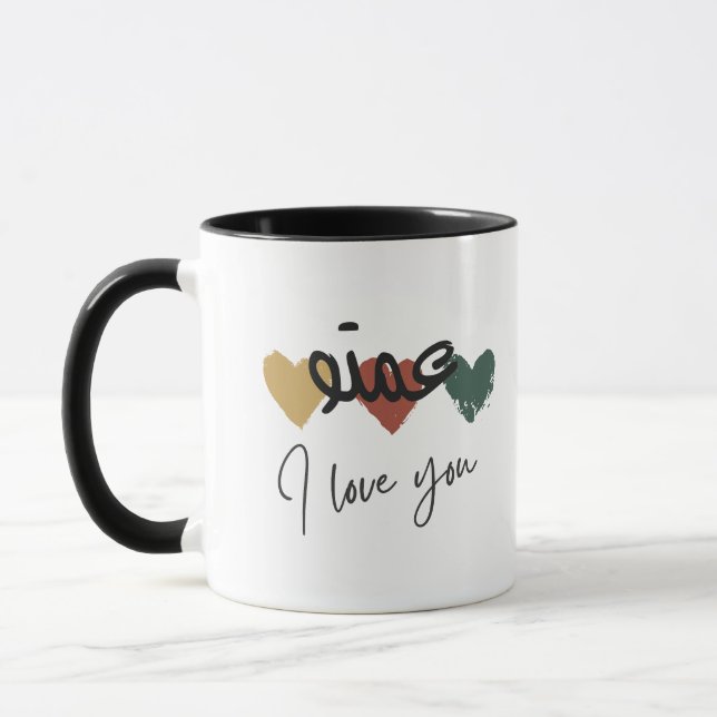Caneca "Amto I Love You", Tia Árabe Coffee Mug (Esquerda)
