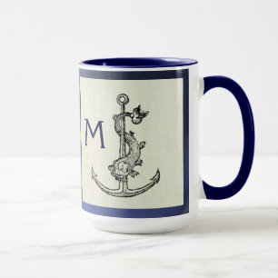 Caneca ANCHOR ANTICO E Marinho NAUTELÁTICO PEIXE Monogram