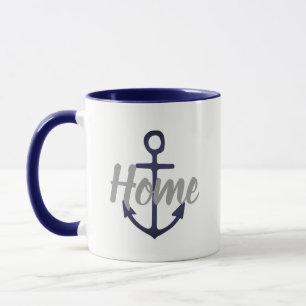 Caneca âncora náutica divertida + LAR ÂNCORA