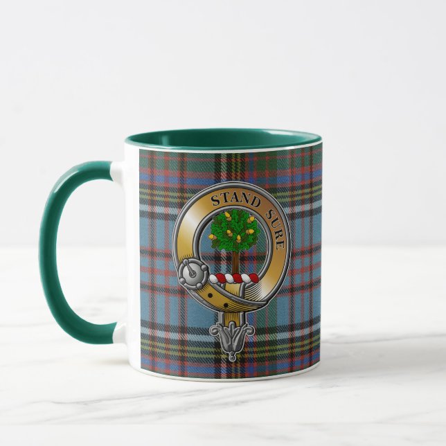 Caneca Anderson Tartan e Crachá (Esquerda)