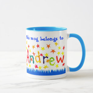 Caneca 'Andrew', Ringer Mug específico do nome.