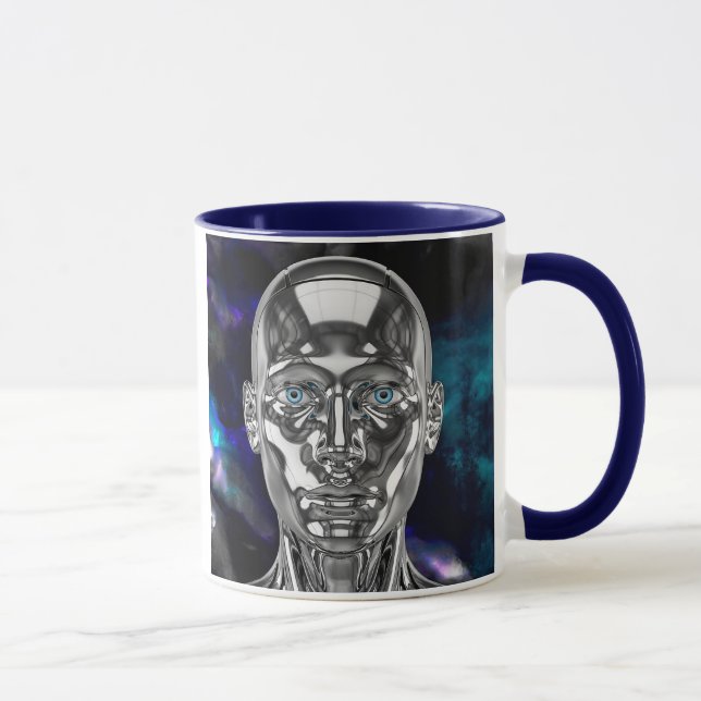 Caneca Androïde chrome galaxie (Direita)