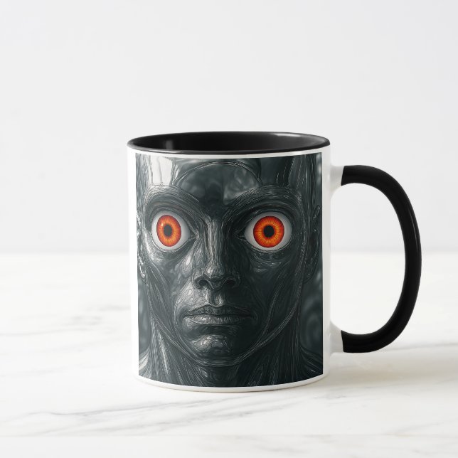 Caneca Androïde yeux lumineux (Direita)