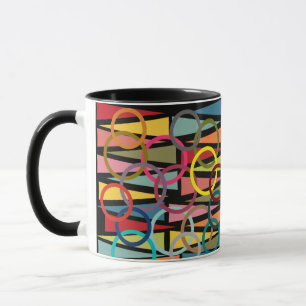 Caneca Anéis e Triângulos 