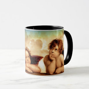 Caneca Angel Cherubs por Raphael Sanzio Natal Gift Mug