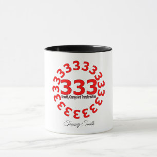 Caneca Angel Number 333 - Balance & Divine Guidance