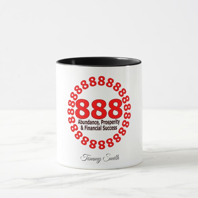 Caneca Angel Number 888 - Abundance & Infinite Blessings (Centro)