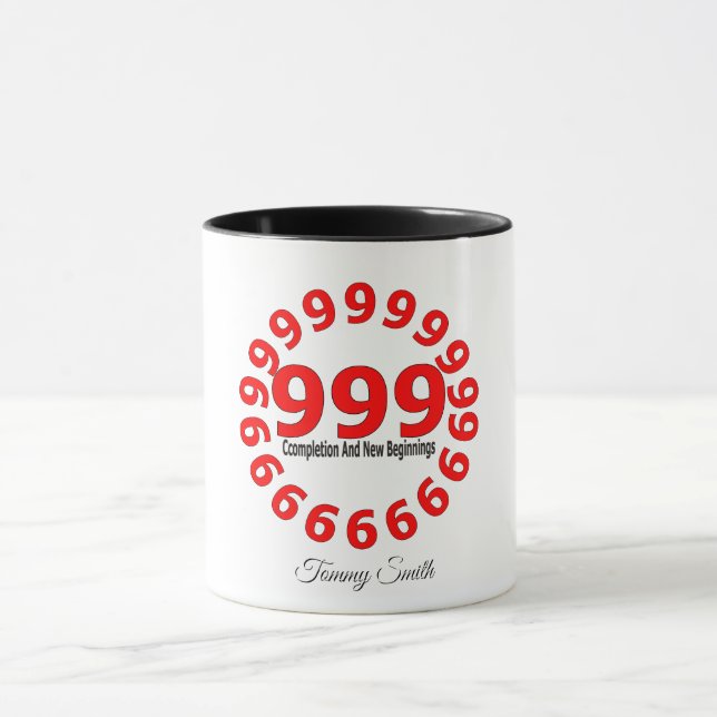 Caneca Angel Number 999 - Conclusão e novos começos Mug (Centro)