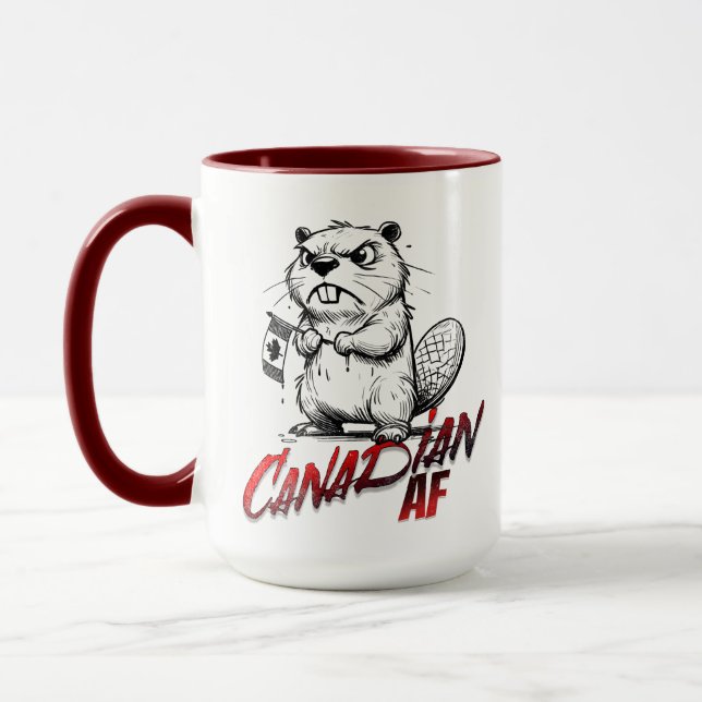 Caneca Angry Beaver Canadian AF (Esquerda)