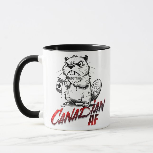 Caneca Angry Beaver Canadian AF (Esquerda)