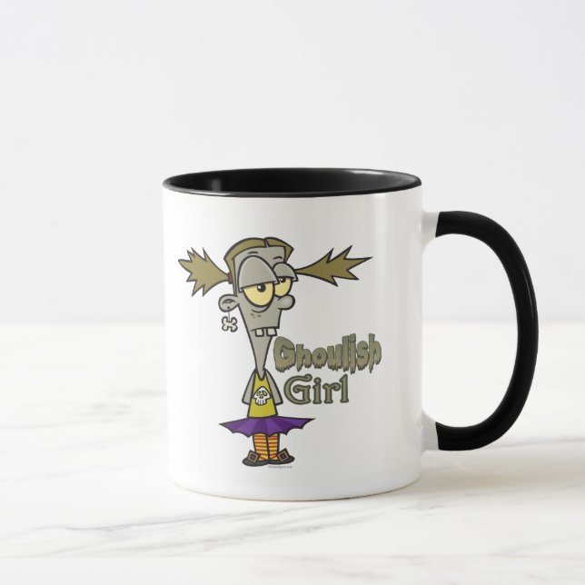 Caneca animação de zumbi menina fantasma (Direita)