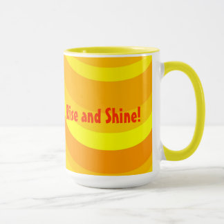 Caneca animador da elevação e do brilho