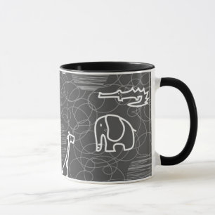 Caneca animais 5 do safari