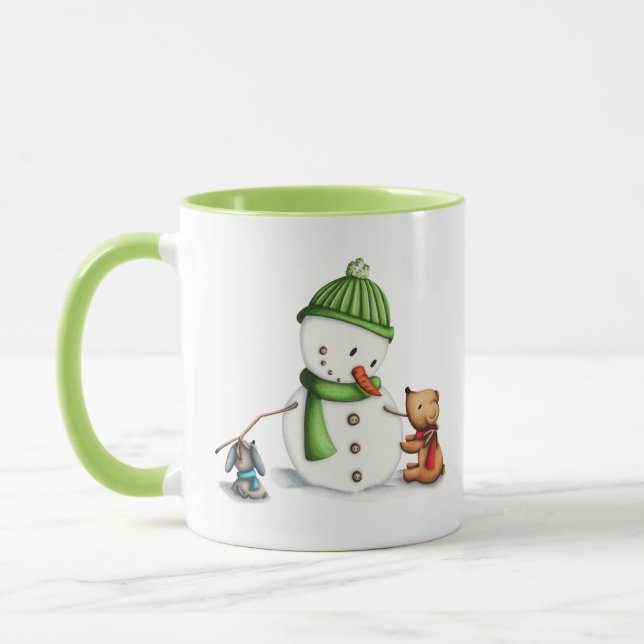 Caneca Animais Cute Snowman (Esquerda)
