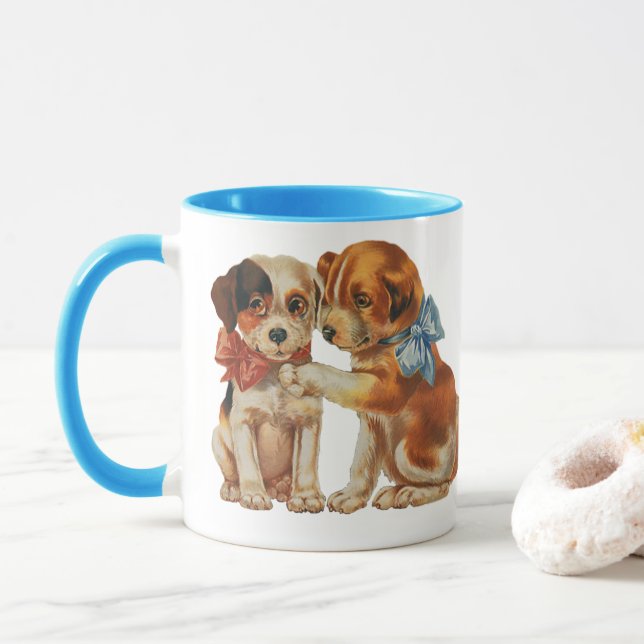 Caneca Animais de estimação venenosos, "Puppy Love Puppie (Com Donut)