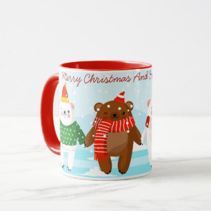 Caneca Animais de Natal