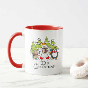 Caneca Animais É Natal