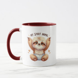 Caneca Animais espinhosos de preguiça
