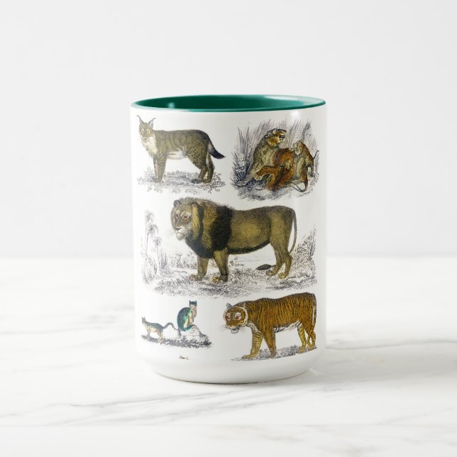 Caneca Animais Felinos (Centro)