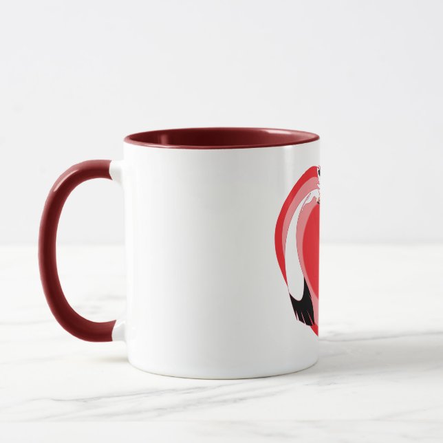 Caneca Animais fofos do dia dos namorados (Esquerda)