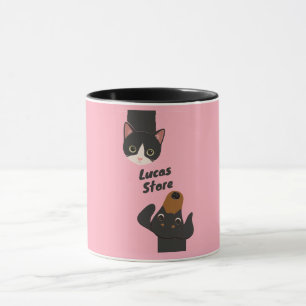 Caneca Animais fofos rabiscados