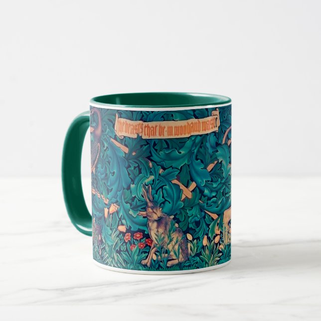 Caneca Animais na Floresta, William Morris (Frente Esquerda)