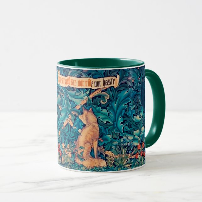 Caneca Animais na Floresta, William Morris Mug (Frente Esquerda)