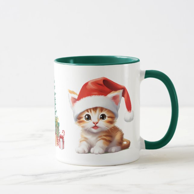 Caneca Animais Safari Engraçados Papais noeis de Natal (Direita)