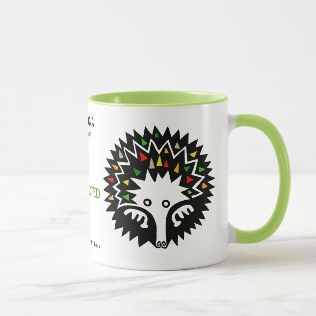 Caneca Animais selvagens - Cute ECHIDNA - Vida selvagem - (Direita)