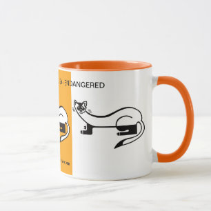 Caneca Animais selvagens - FERRET de raça negra - Naturez