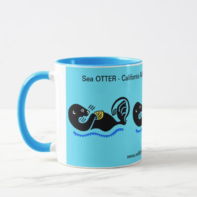 Caneca Animais selvagens - Mar OTTER - Natureza - Blue Mu (Esquerda)