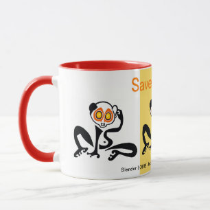 Caneca Animais selvagens - Salvar LORISES Lentos - Amante