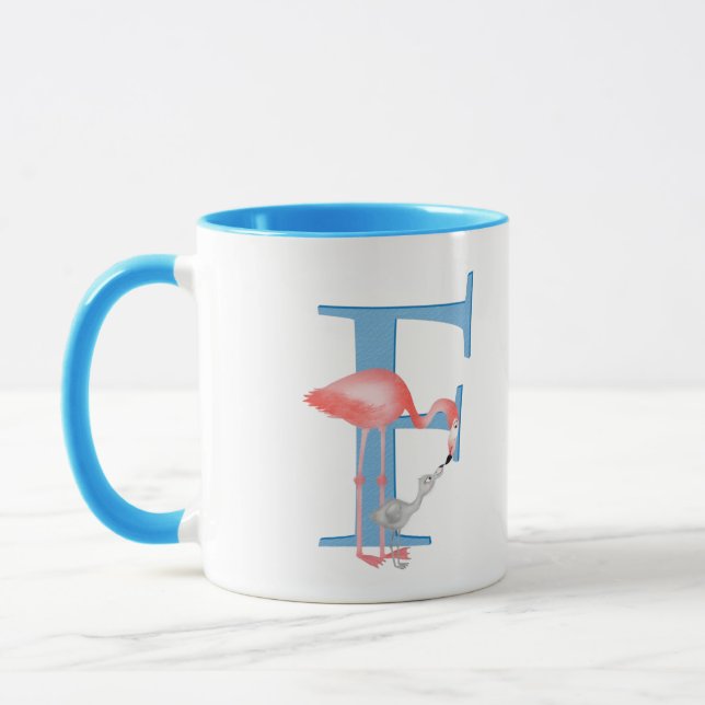 Caneca Animal ABC F é para flamingo mug (Esquerda)