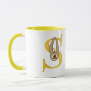 Caneca Animal ABC S is for sloth mug
