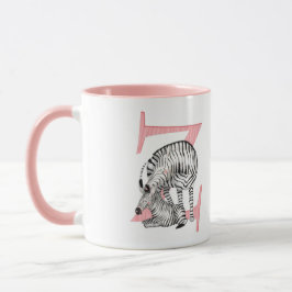 Caneca Animal ABC Z é para caneca-zebra
