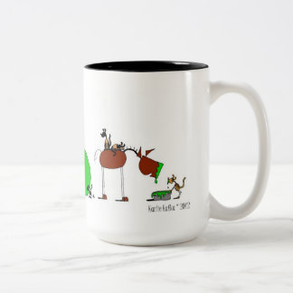 Caneca animal bonito dos desenhos animados
