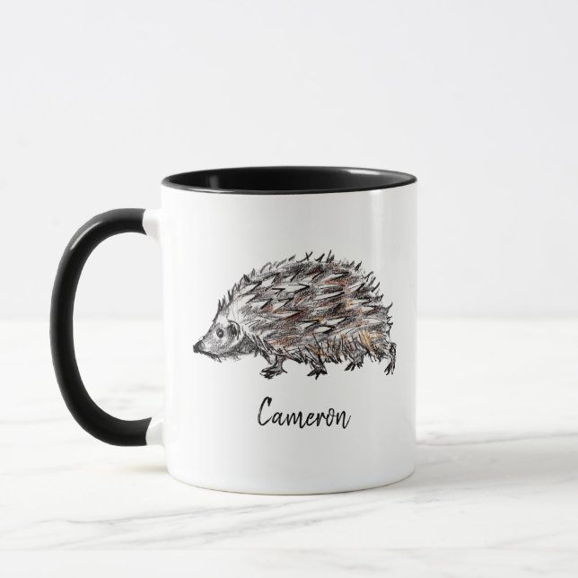 Caneca Animal da Floresta Personalizado do Portão do Cach (Esquerda)