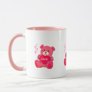 Caneca Animal Fofo Kawaii Rosa