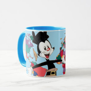 Caneca Animaniacs   Gráfico do Mapa Mundial de Yakko