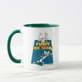 Caneca Animaniacs | Pinky e o Gráfico da Gaiola do Cérebr
