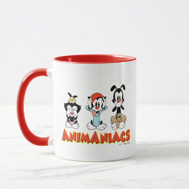 Caneca Animaniacs | Warner Siblings "No Evil" Graphic (Esquerda)