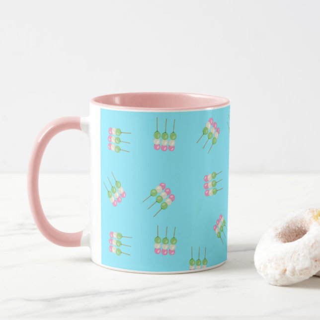 Caneca Anime Blue Pastel Dango Mug (Com Donut)