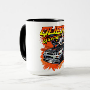 Caneca Anime Drift Mechanic Carro - Garage Queen Art