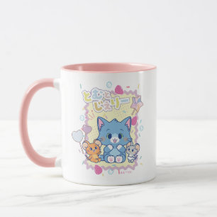 Caneca Anime o Tom e o Jerry Strawberry